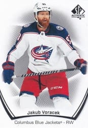 2021-22 SP Authentic Base Set Jakub Voracek #30 card