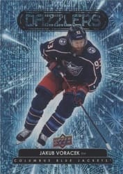 2022-23 Upper Deck Dazzlers Jakub Voracek #DZ-7 card