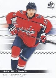 2019-20 SP Authentic Base Set Jakub Vrana #29 card