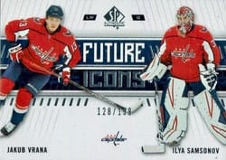 2019-20 SP Authentic Base Set Jakub Vrana/Ilya Samsonov #146 card