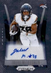 2024 Panini Prizm Deca Signatures Jaleel McLaughlin #S-JMC card