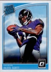 2018 Donruss Optic Base Set Jaleel Scott #181 card