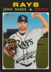 2020 Topps Heritage Base Set Jalen Beeks #652 card