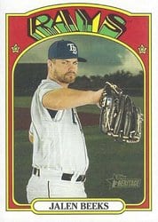 2021 Topps Heritage Base Set Jalen Beeks #115 card