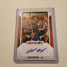 2024-25 Hoops Great SIGnificance Jalen Bridges #GS-JBS card