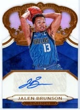2018 Panini Crown Royale Crown Autographs Rookies Jalen Brunson #CR-JBS card