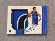 2018 Panini National Treasures Jalen Brunson Patch Autograph #132 card