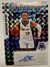 2021 Panini Mosaic Autographs Jalen Brunson #AM-ABS card