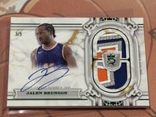 2023-24 Topps Royalty Regalia Relic Signatures Jalen Brunson #RRS-JB card