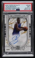 2023-24 Topps Royalty Superior Signatures Jalen Brunson #SS-JB card