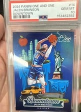 2024-25 Panini One and One Downtown Set Jalen Brunson #14 card