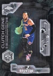 2025-26 Topps Chrome Clutch Gene Jalen Brunson #CG-12 card