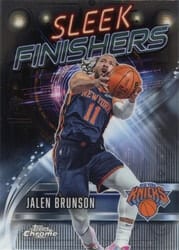 2025-26 Topps Chrome Sleek Finishers Jalen Brunson #SF-11 card