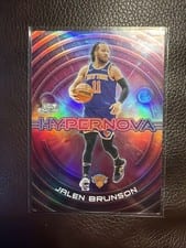 Jalen Brunson 2025-26 Topps Cosmic Chrome Hypernova card
