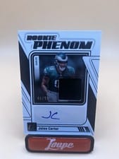2023 Donruss Rookie Phenom Jersey Autographs Jalen Carter #RPJA-JCAR card