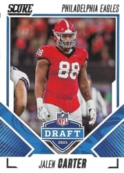 2023 Score NFL Draft Jalen Carter #11 card