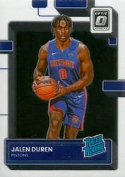 2022-23 Donruss Optic Base Set Jalen Duren #227 card