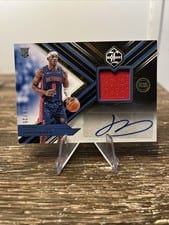 2022-23 Panini Chronicles Limited Rookie Jersey Autographs Jalen Duren #LRJ-JDN card
