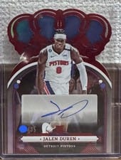 2022-23 Panini Crown Royale Rookie Crown Autographs Jalen Duren #RCA-JLD card