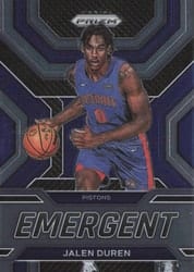 2022-23 Panini Prizm Emergent Jalen Duren #20 card