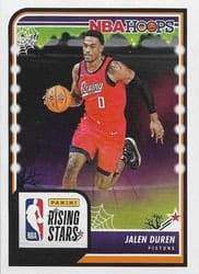 2023-24 Hoops Haunted Hoops Base Set Jalen Duren #299 card