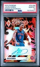 2023-24 Panini Phoenix Fuego Autographs Jalen Duren #FA-JDR card
