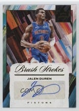 2024-25 Panini Court Kings Brush Strokes Autographs Jalen Duren #BR-DUR card