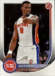 2025-26 Bowman Base Set Jalen Duren #75 card