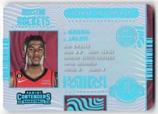 2021-22 Panini Contenders Permit to Dominate Jalen Green #2 card