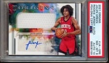 2021-22 Panini Origins Rookie Jersey Autographs Jalen Green #JA-GRE card