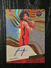2021-22 Panini Revolution Rookie Autographs Jalen Green #RA-JGR card