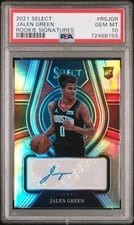 2021-22 Panini Select Rookie Signatures Jalen Green #RS-JGR