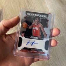2021 Panini Prizm Draft Picks Sensational Signatures Jalen Green #SS-JGR card