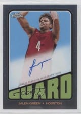 2023-24 Topps Chrome 1972 Topps Autographs Jalen Green #TA-JAG card