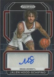 2022 Panini Prizm Draft Picks Freshman Signatures Jalen Hood-Schifino #FS-JHS card