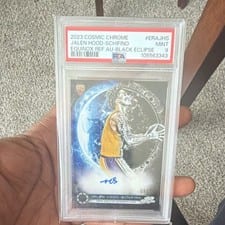 2023-24 Topps Chrome Cosmic Equinox Autographs Refractor Jalen Hood-Schifino #ERA-JHS card