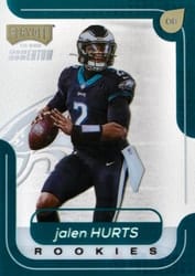 2020 Panini Chronicles Playoff Momentum SSD Rookies Jalen Hurts #M-18 card
