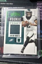 2020 Panini Contenders Rookie Ticket Swatches Jalen Hurts #RTS-JHU card