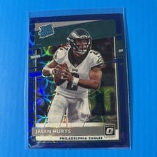 2020 Panini Donruss Optic Jalen Hurts Blue Scope #164 card