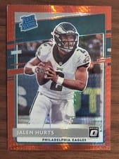 2020 Panini Donruss Optic Jalen Hurts Red Hyper #164 card