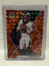 2020 Panini Mosaic Jalen Hurts Reactive Orange #222 card