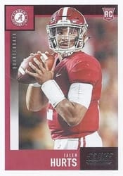 2020 Score Base Set Jalen Hurts #394 card