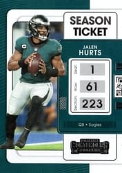 2021 Panini Contenders Base Set Jalen Hurts #79 card