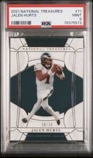 2021 Panini National Treasures Jalen Hurts #71 card