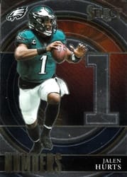 2021 Panini Select Select Numbers Jalen Hurts #SN-9 card
