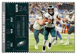 2022 Panini Contenders Game Day Ticket Jalen Hurts #GDT-JHU card