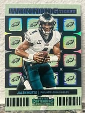 2022 Panini Contenders Winning Ticket Jalen Hurts #WT-JHU card