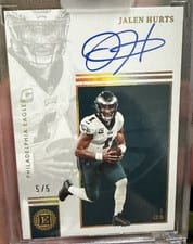 2022 Panini Encased Autograph Jalen Hurts #84 card