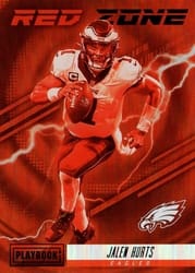 2022 Panini Playbook Red Zone Jalen Hurts #RZ-5 card
