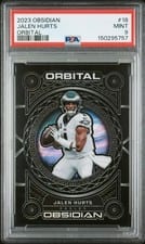 2023 Panini Obsidian Orbital Jalen Hurts #18 card